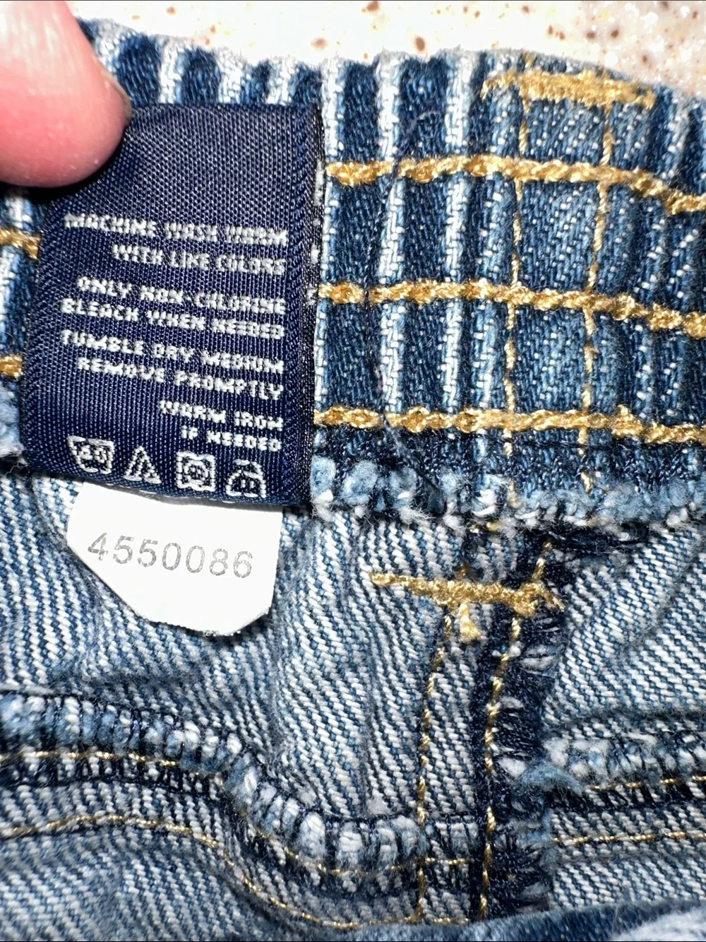 OshKosh B’gosh Toddler Boy Blue Jeans Full Elastic Waist Denim Pants Size 12 mo